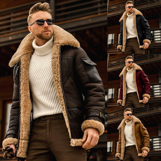 TrendyAffordables | Men's Winter Military Jacket with Fur Collar - TrendyAffordables - 0