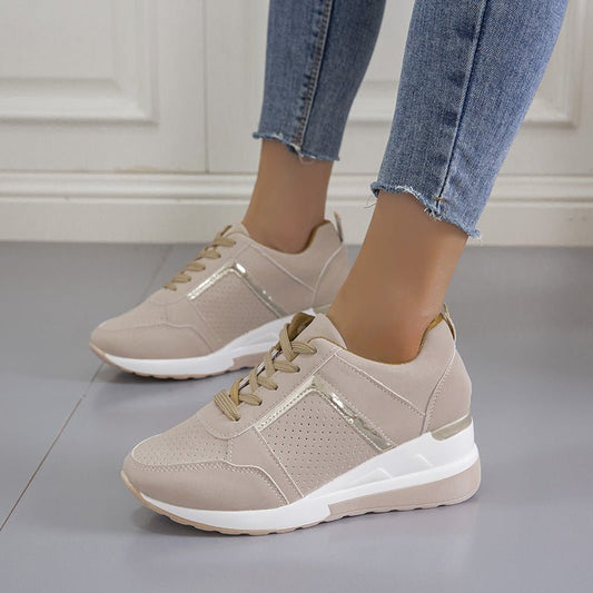 TrendyAffordables Mesh Platform Wedge Sneakers for Women - TrendyAffordables - 0