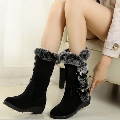 TrendyAffordables Plush Mid-Calf Snow Boots for Women - TrendyAffordables - 0