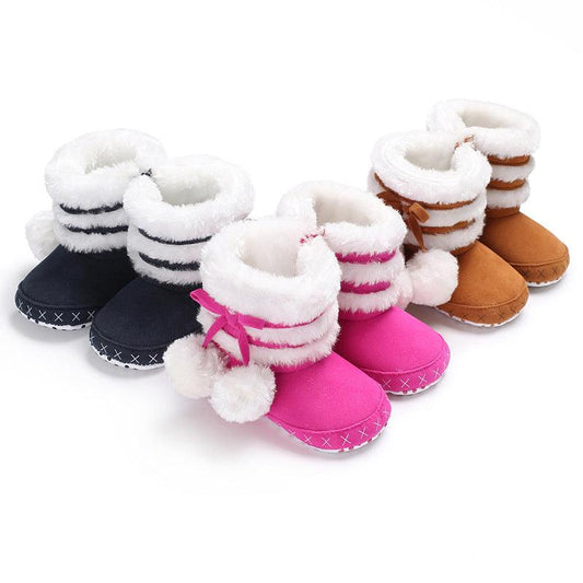 TrendyAffordables Pom Pom Winter Boots | Warm, Stylish Footwear for Kids - TrendyAffordables - 0