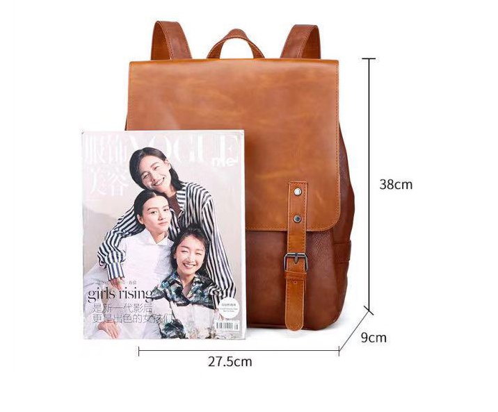 TrendyAffordables PU Leather Travel Backpack | Stylish Men's Laptop Bag - TrendyAffordables - 0
