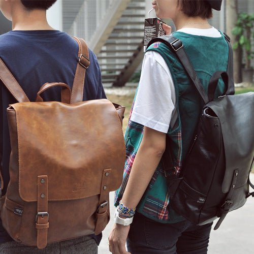 TrendyAffordables PU Leather Travel Backpack | Stylish Men's Laptop Bag - TrendyAffordables - 0
