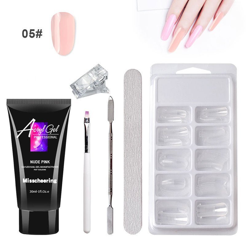 TrendyAffordables Quick Painless Extension Gel Nail Art Set - TrendyAffordables - 0