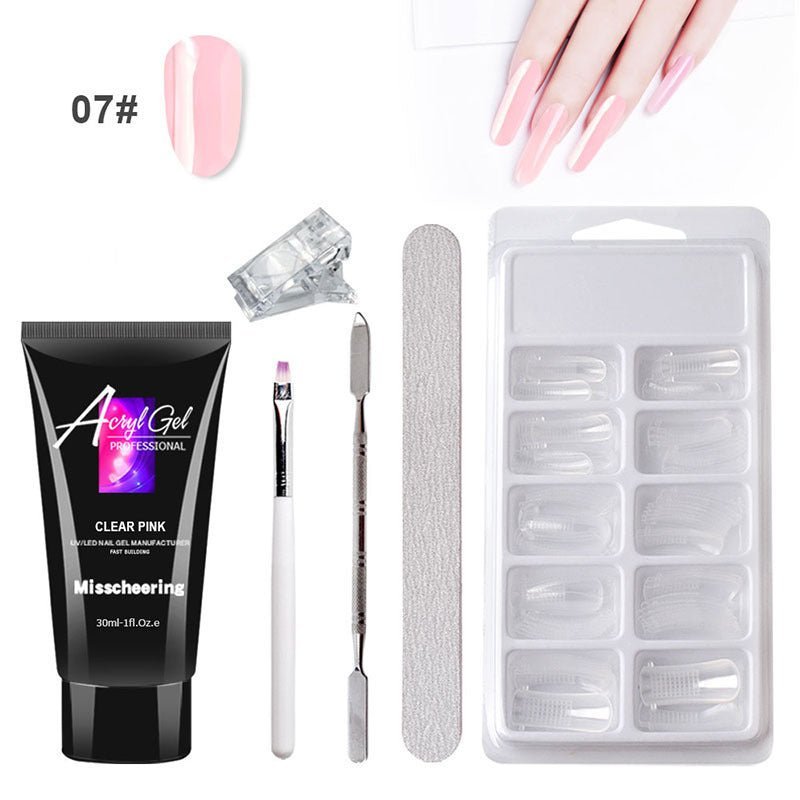 TrendyAffordables Quick Painless Extension Gel Nail Art Set - TrendyAffordables - 0