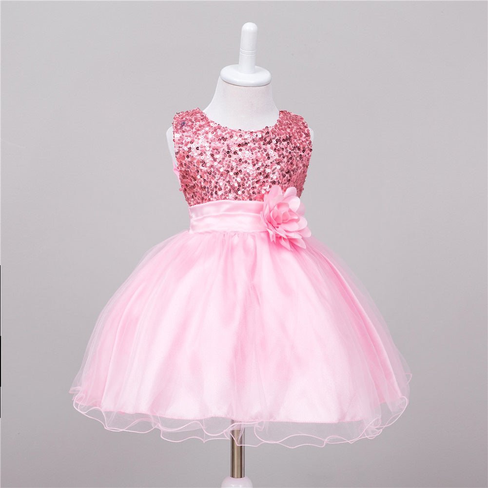 TrendyAffordables Sequin Flower Girl Dress - Wedding & Party Ready - TrendyAffordables - 0