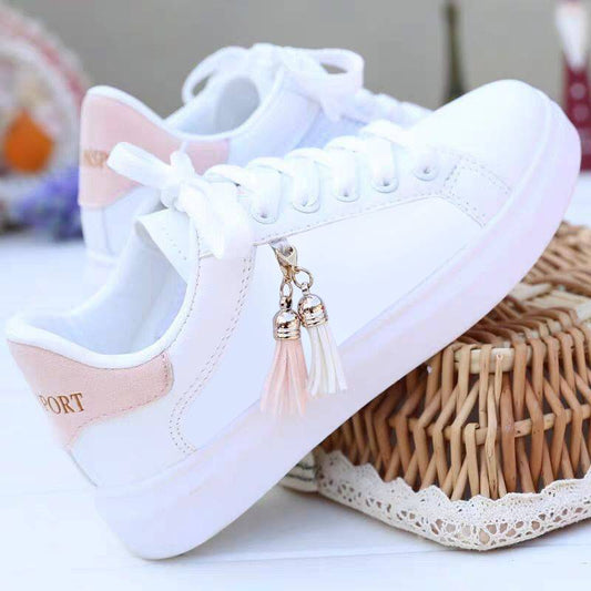 TrendyAffordables Sleek White Mesh Sneakers for Women - TrendyAffordables - 0