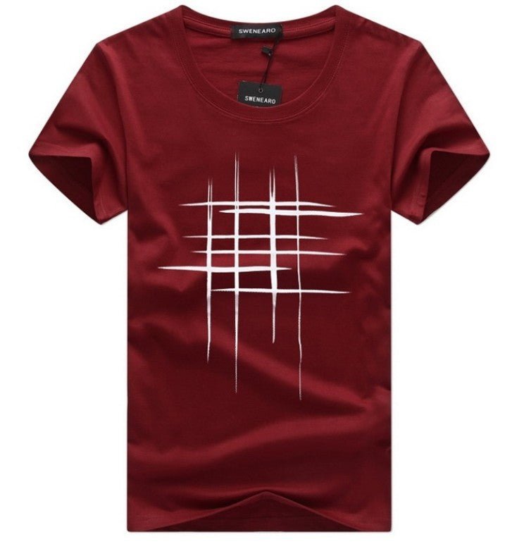 TrendyAffordables Striped Short Sleeve Cotton T-Shirt | Men's Fashion - TrendyAffordables - 0