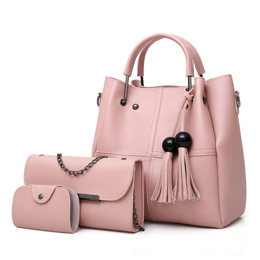 TrendyAffordables | Stylish 3-Piece Women's Tassel Shoulder Bag Set - TrendyAffordables - 0