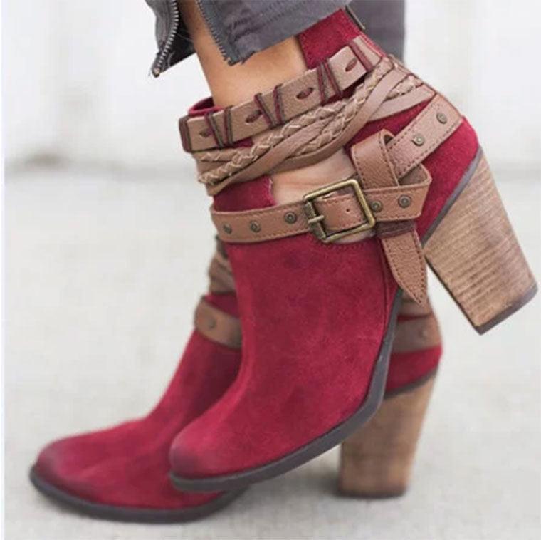 TrendyAffordables Women's High-Heeled Martin Boots | Fashionable & Affordable - TrendyAffordables - 0