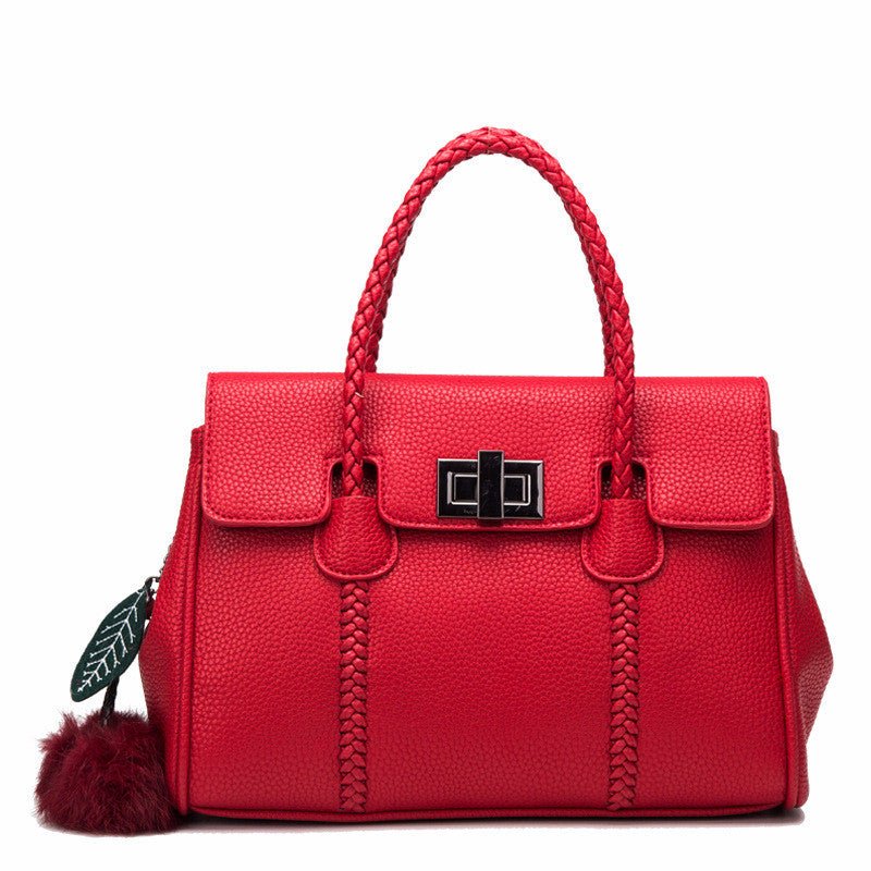 TrendyAffordables | Women's Lychee Pattern Leather Handbag - TrendyAffordables - 0