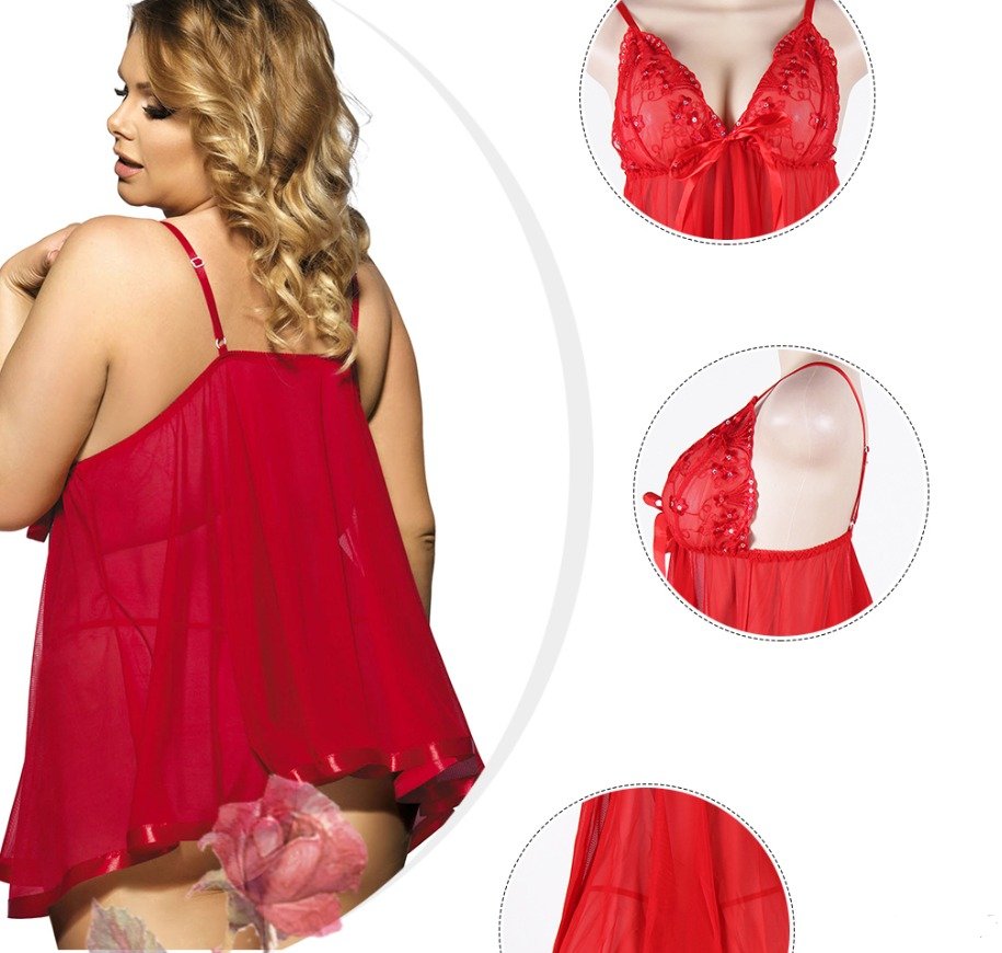 TrendyAffordables Women's Plus Size Lace Sleepwear | Sexy Lingerie - TrendyAffordables - 0