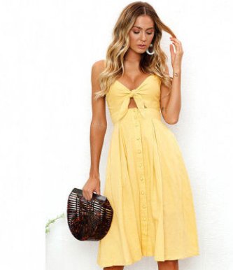 TrendyAffordables | Women's Summer Sleeveless Backless Strap Sheath Dress - TrendyAffordables - 0