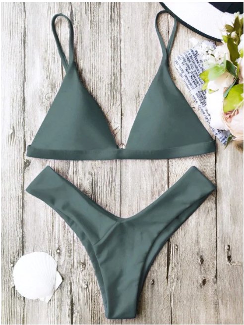 Triangle Bikini with TrendyAffordables | Stylish Swimwear in S, M, L - TrendyAffordables - 0