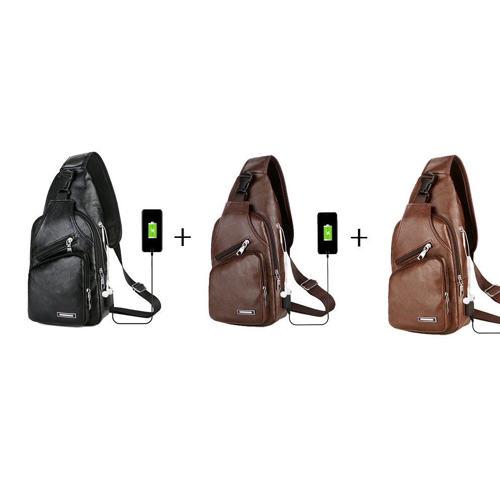 USB Charging Messenger Chest Bag | TrendyAffordables - TrendyAffordables - 0