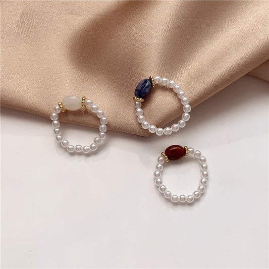Vintage Pearl Ring - Elegant Alloy Jewelry | TrendyAffordables - TrendyAffordables - 0