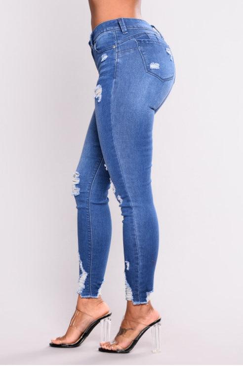 Women's High Waist Stretch Slim Pencil Jeans | TrendyAffordables - TrendyAffordables - 0
