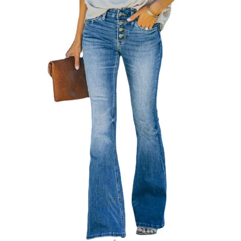 Women's Slim Fit Flared Jeans | TrendyAffordables - TrendyAffordables - 0