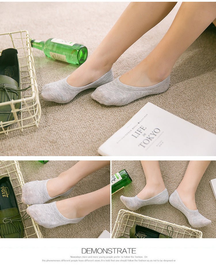 Women's Trendy & Affordable Solid Color Boat Socks | TrendyAffordables - TrendyAffordables - 0