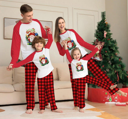 Christmas Family Matching Pajama Set | Cozy Plaid Tops & Pants | TrendyAffordables - TrendyAffordables - 4