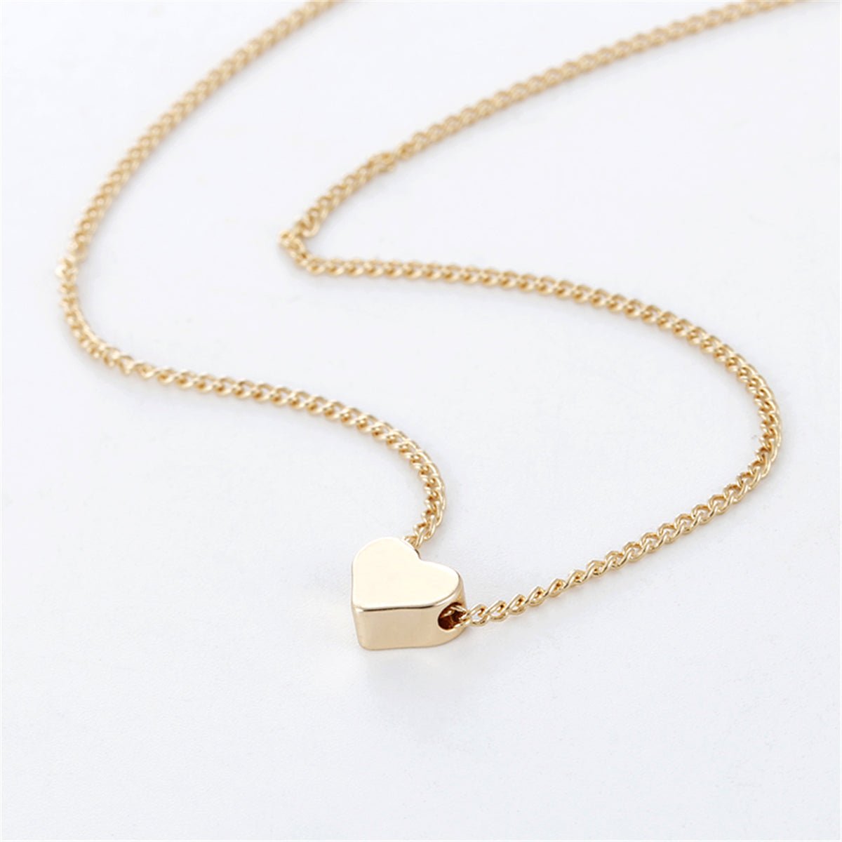 Gold Love Pendant Clavicle Chain Necklace | TrendyAffordables - TrendyAffordables - 4
