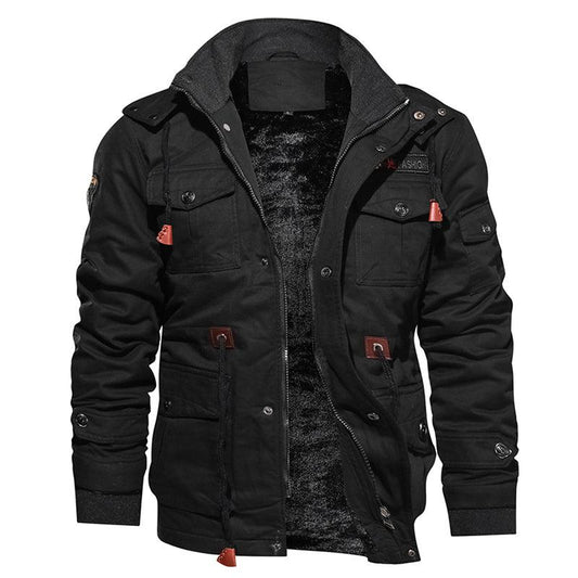 Men's Winter Fleece Hooded Jacket | TrendyAffordables - TrendyAffordables - 4