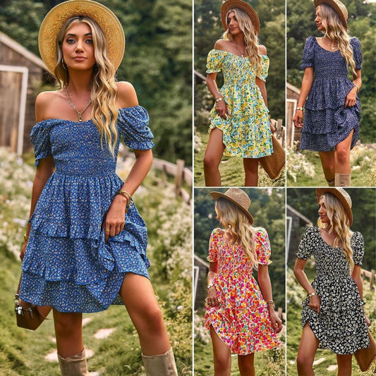 Stylish Floral Off-Shoulder Summer Dress | TrendyAffordables - TrendyAffordables - 4