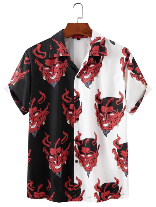 Trendy Men's Demon Print T-Shirt | Affordable Fashion | TrendyAffordables - TrendyAffordables - 4