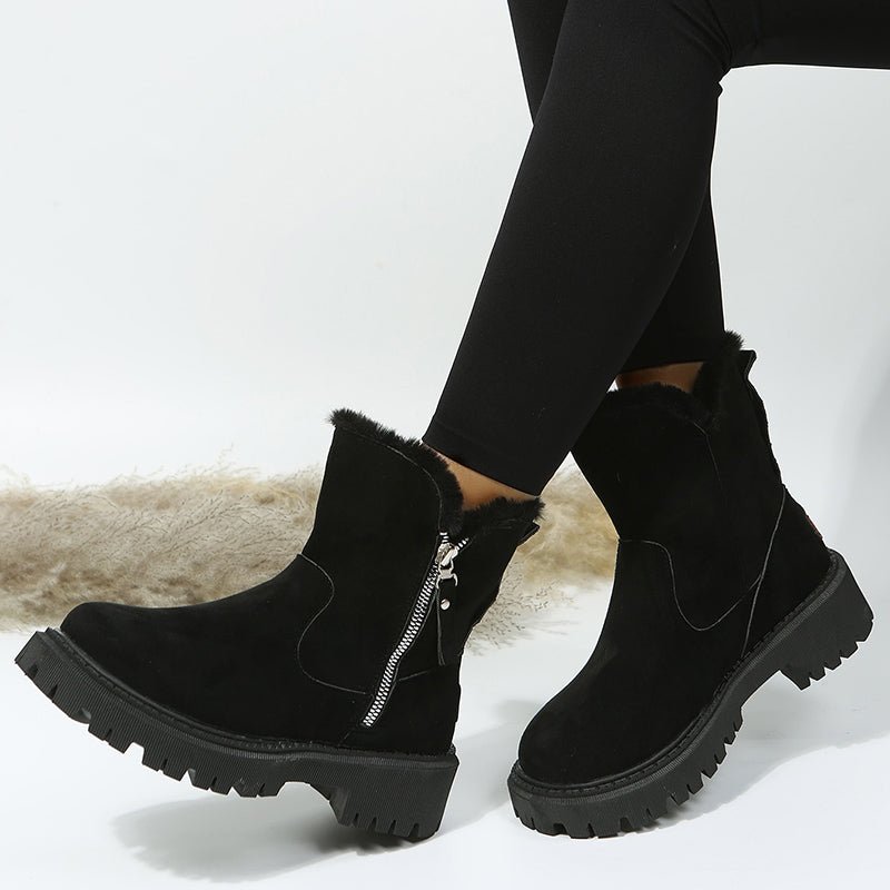 TrendyAffordables Cozy Faux Suede Winter Snow Boots for Women - TrendyAffordables - 4