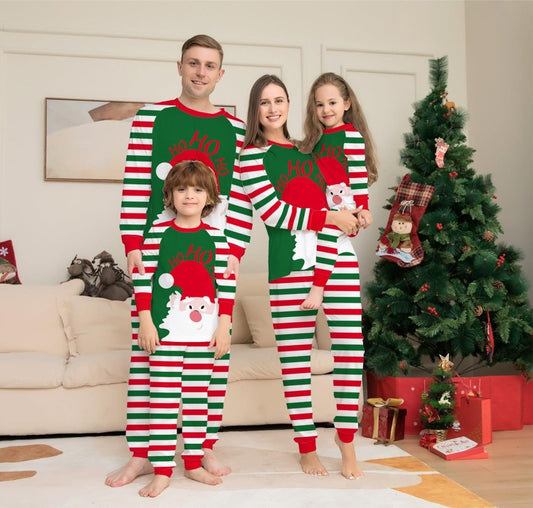 TrendyAffordables Family Christmas Pajamas | Red Stripe Xmas Sleepwear - TrendyAffordables - 4