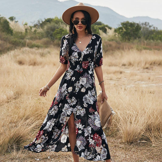 TrendyAffordables | Floral Summer Beach Dress for Women - TrendyAffordables - 4