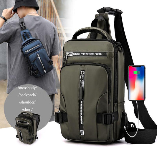TrendyAffordables Men's Multifunctional Crossbody Backpack | Stylish & Budget-Friendly - TrendyAffordables - 4