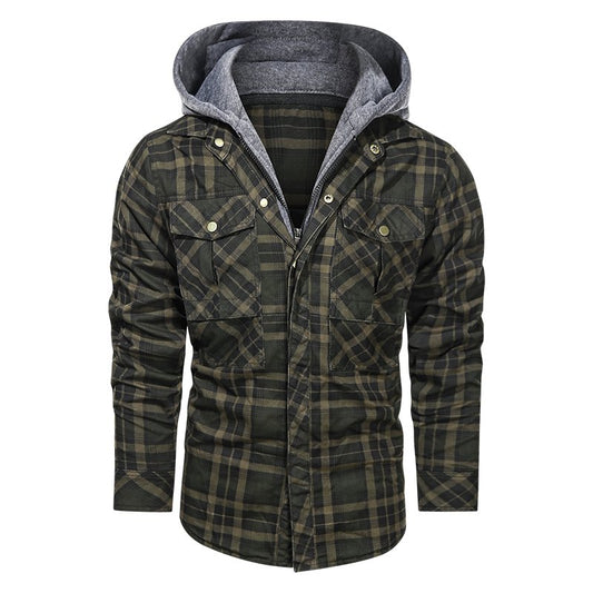 TrendyAffordables | Men's Stylish Winter Jacket with Detachable Hoodie - TrendyAffordables - 4