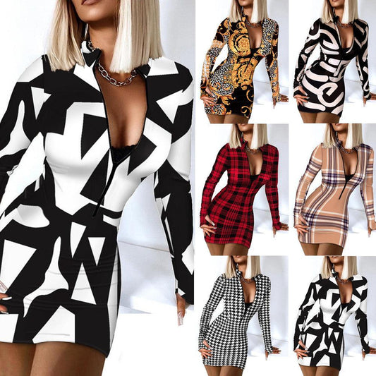 TrendyAffordables | Stylish Women's Zipper Hip-Hugging Dress - TrendyAffordables - 4