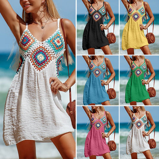 TrendyAffordables | Summer Sleeveless Boho Beach Dress - TrendyAffordables - 4