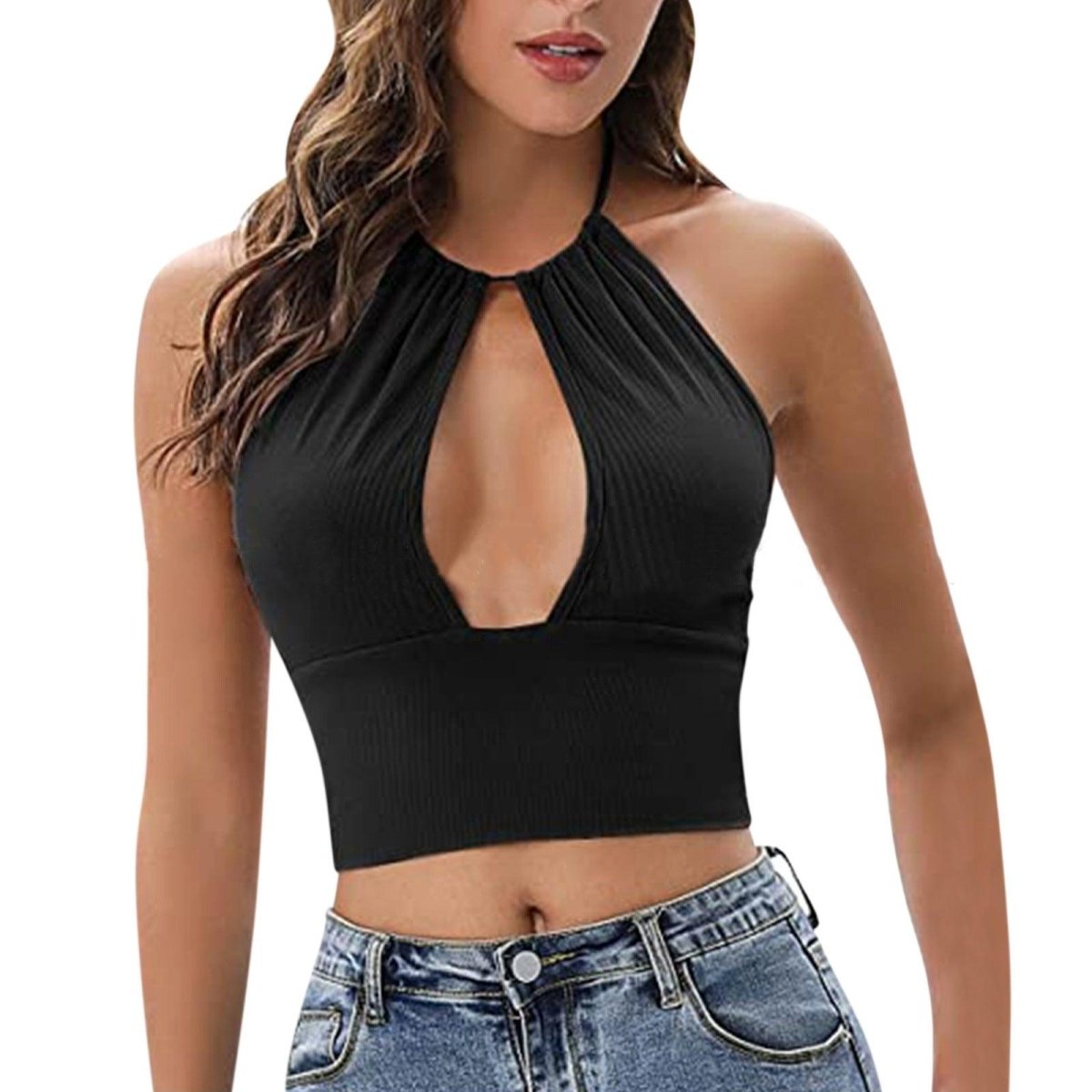 TrendyAffordables | Women's Hollow Halter Camisole for Stylish Summer Comfort - TrendyAffordables - 4