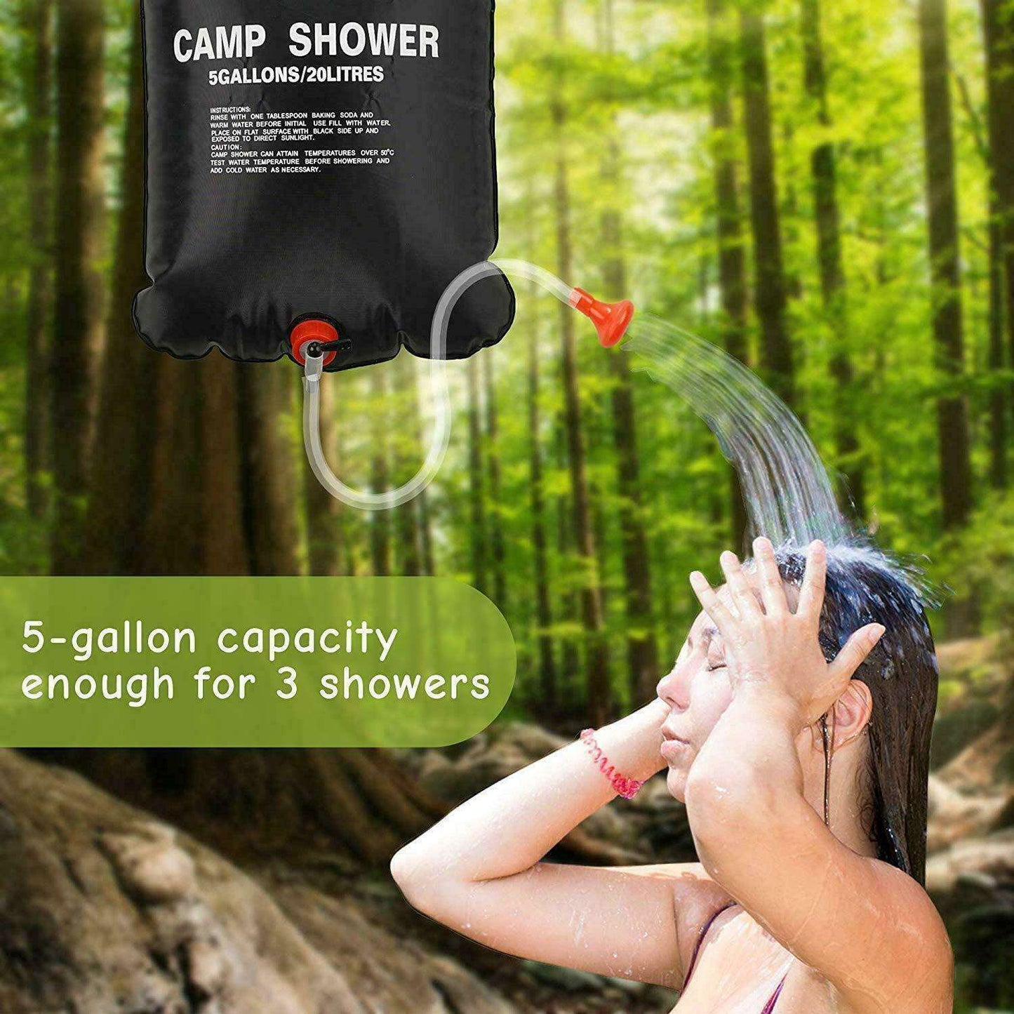 20L Solar Camping Shower Bag | Portable Outdoor Bathing Solution | TrendyAffordables - TrendyAffordables - 5