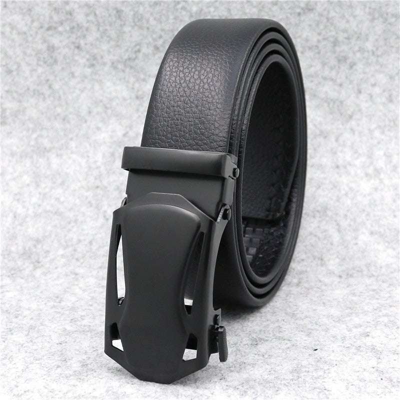 Microfiber Leather Ratchet Belt - Adjustable Black Belts for Trendy & Affordable Men | TrendyAffordables - TrendyAffordables - 5