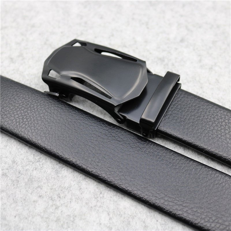Microfiber Leather Ratchet Belt - Adjustable Black Belts for Trendy & Affordable Men | TrendyAffordables - TrendyAffordables - 5