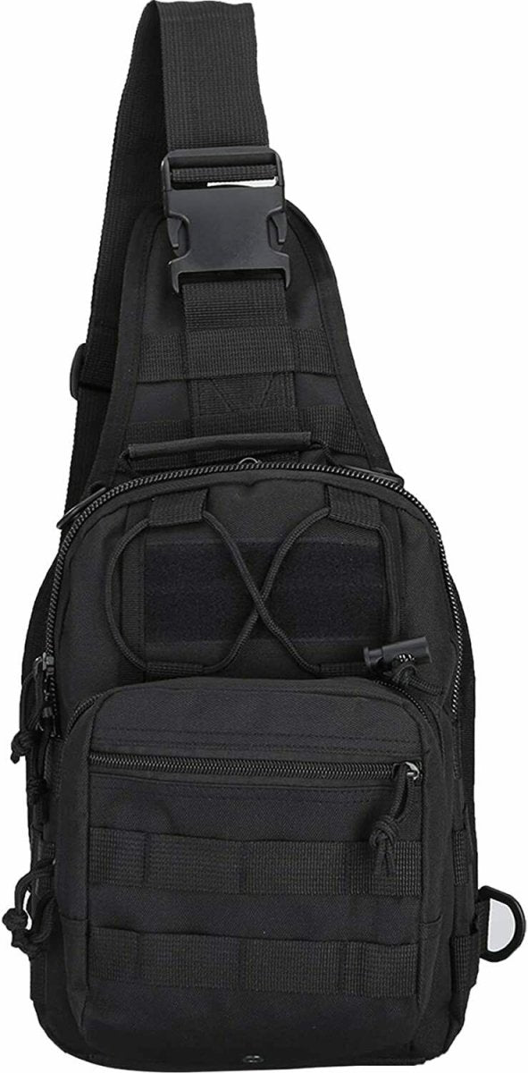 Tactical Black Sling Bag | TrendyAffordables Men's Molle Body Pack - TrendyAffordables - 5