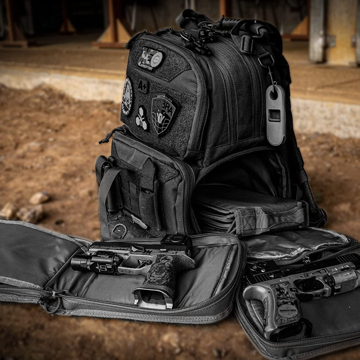 Tactical Range Backpack Bag | 3-Pistol Carry Case | TrendyAffordables - TrendyAffordables - 5
