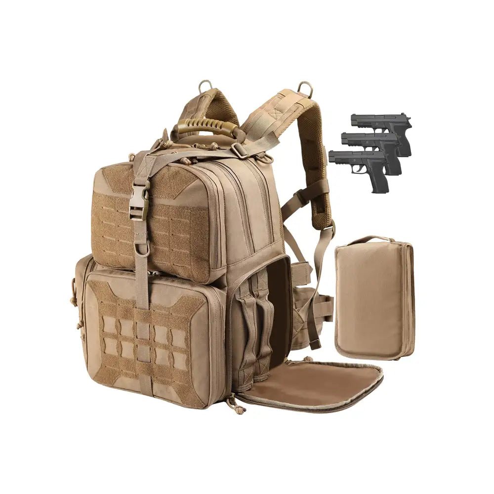 Tactical Range Backpack Bag | 3-Pistol Carry Case | TrendyAffordables - TrendyAffordables - 5