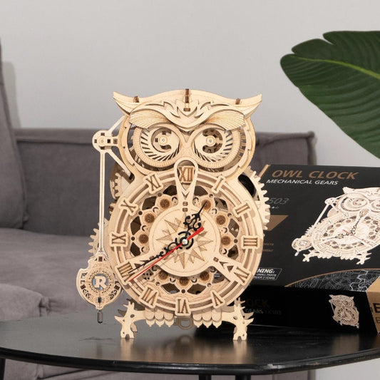 TrendyAffordables 3D Owl Wooden Clock Kit - DIY Toy for All Ages - TrendyAffordables - 5