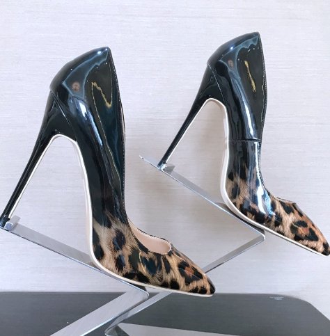 Trendy Leopard Print High Heels - Pointed, Shallow Mouth - TrendyAffordables - 0