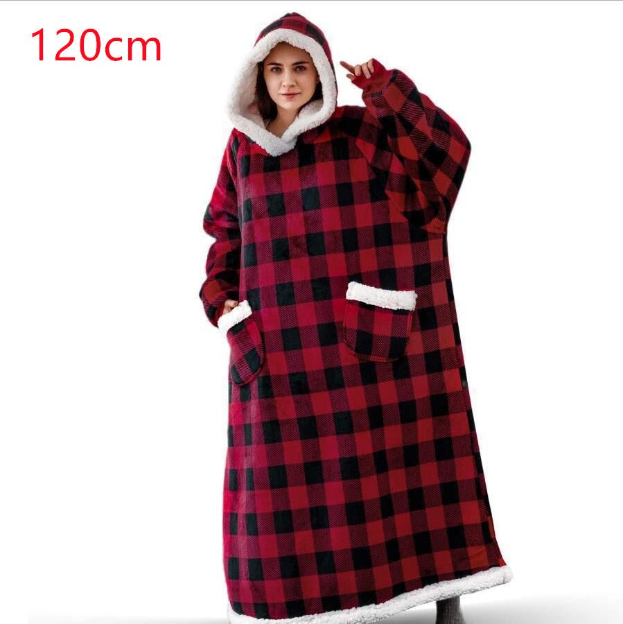 Cozy Winter Hooded Blanket - TrendyAffordables | Stay Warm in Style - TrendyAffordables - 4