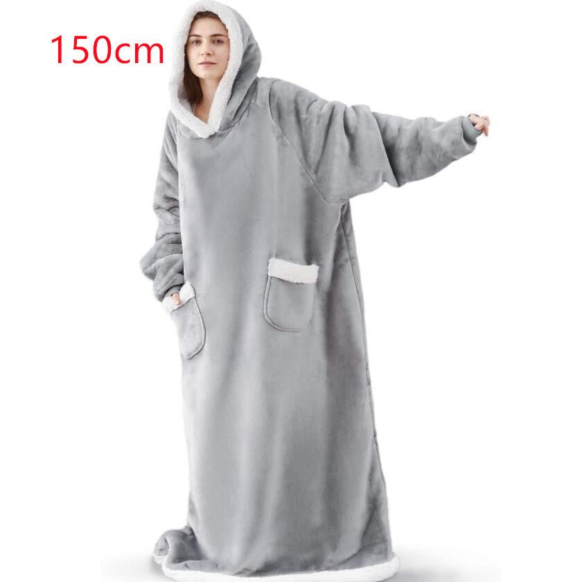 Cozy Winter Hooded Blanket - TrendyAffordables | Stay Warm in Style - TrendyAffordables - 4