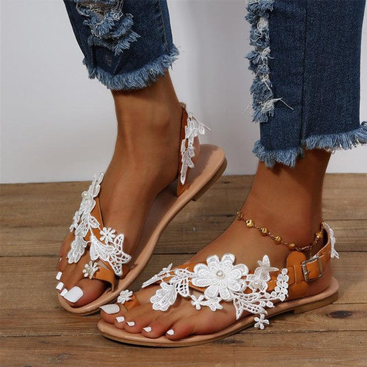 TrendyAffordables | Bohemian Lace Sandals for Stylish Summer Comfort - TrendyAffordables - 4