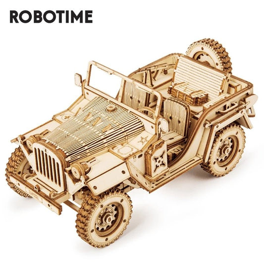 TrendyAffordables 3D Wooden Army Jeep Puzzle - DIY Kit - TrendyAffordables - 5