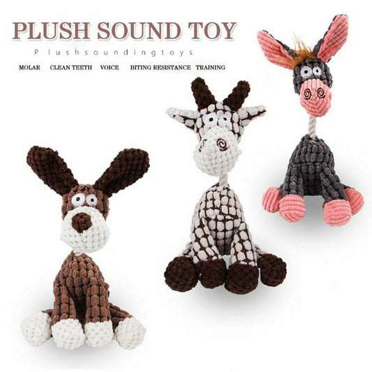 TrendyAffordables Plush Dog Toy - Squeaky & Durable - TrendyAffordables - 5